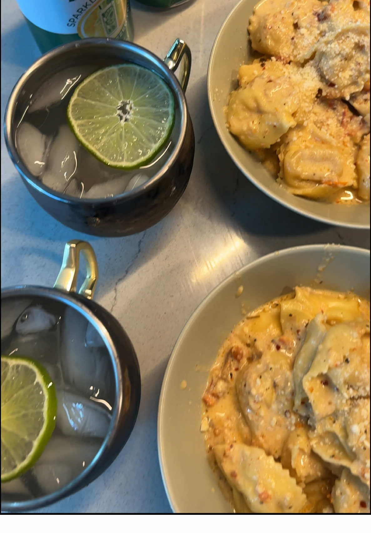 TikTok post by @thefeedfeed for Spindrift. Caption reads: (ad) Everyday moments taste better with @Spindrift....