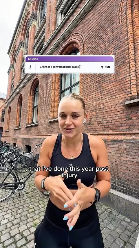 Instagram post by @drbeccasalmon for Runna. Caption reads: [...] what a dream!!!! ad Been following the....