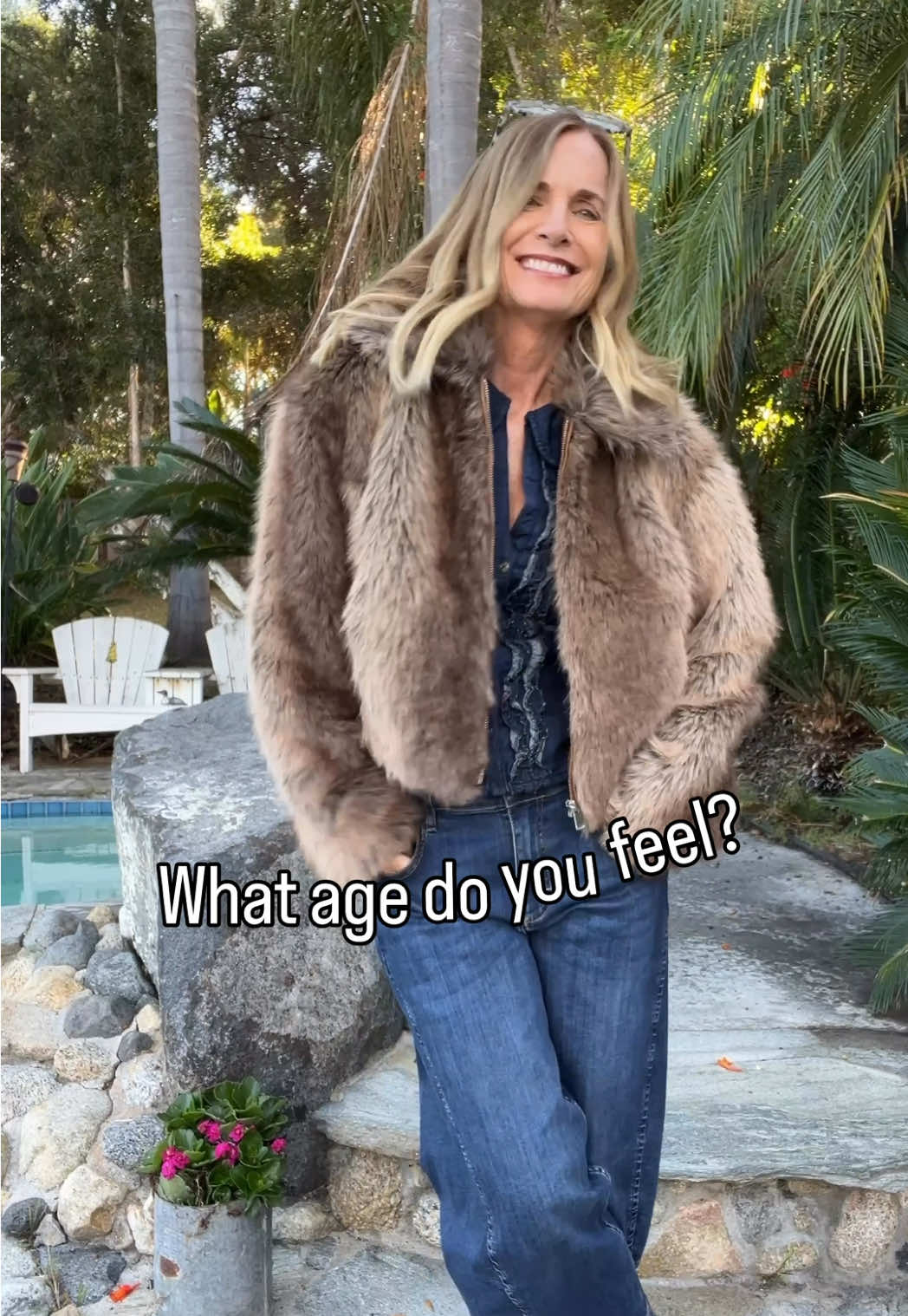 TikTok post by @bellabranchdiy for Anthropologie. Caption reads: Born in 1966… and honestly? I feel better now than....