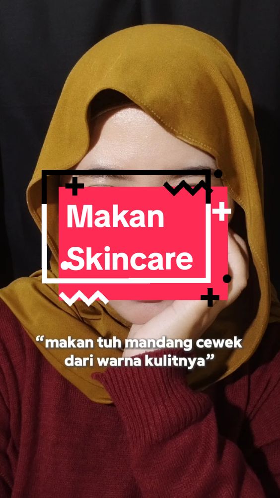 TikTok post by @pumpkinscarf for Newlab. Caption reads: [...] skincare bikin bening. Uhuuyy ACC!....