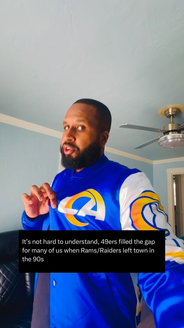 Instagram post by @_dspank for Chalk Line. Caption reads: [...] Between The Cali Teams

Jacket:....