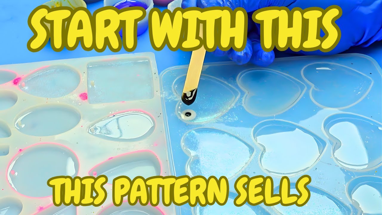 YouTube post by @SteveMcDonaldArtsandCrafts for Resiners. Caption reads: Resin For Beginners: The Easiest Jewellery Pattern....