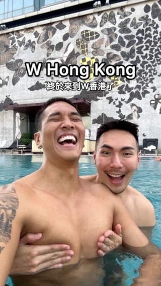 Instagram post by @andeecys for The Gay Passport. Caption reads: Finally made our way to @whongkong - was supposed....