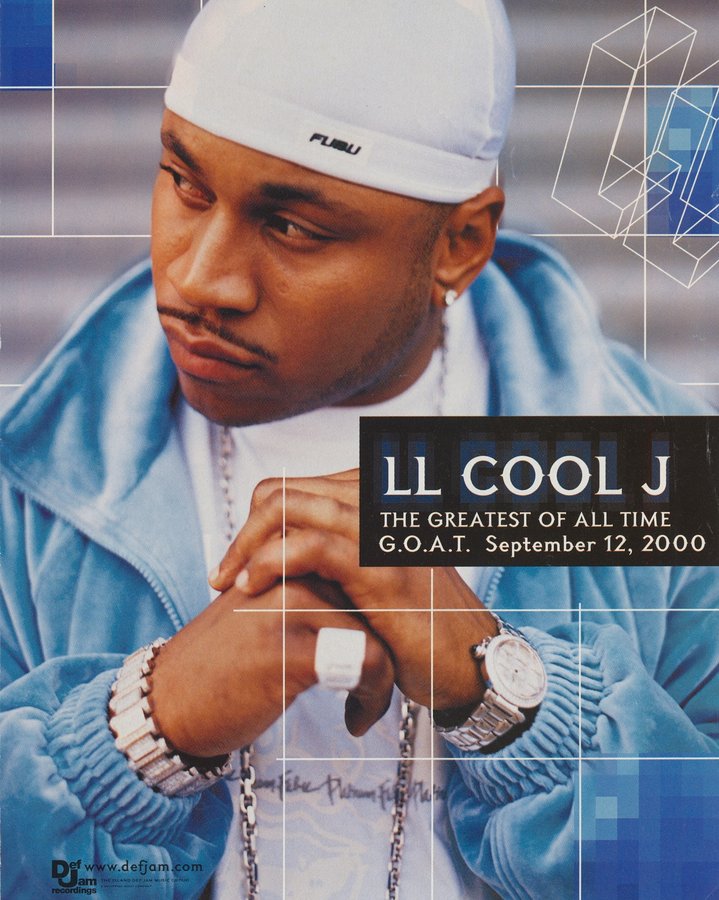 Instagram post by @jonathanmannion for Def Jam Recordings. Caption reads: G.O.A.T. We celebrate 25 years of the Greatest of....