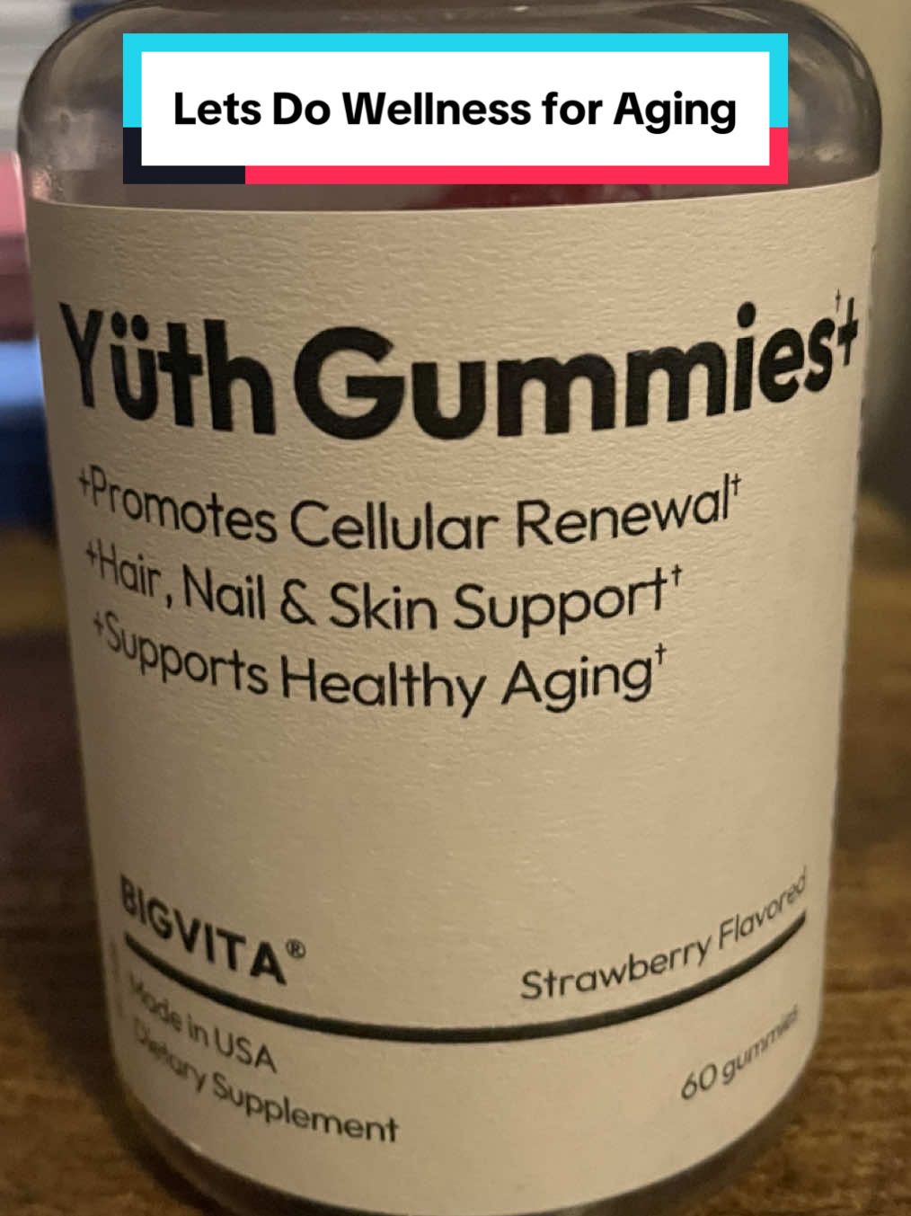 TikTok post by @wildfeatherart for Bigvita. Caption reads: #bigvita #cellularhealth #yuth [...].