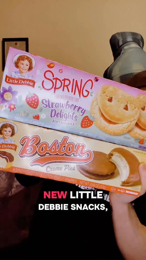 Instagram post by an influencer for Little Debbie. Caption reads: Trying new Little Debbie Snacks! (Thanks [...].