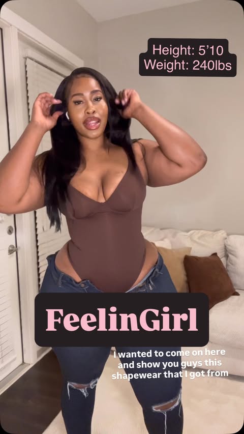 Instagram post by @noushiex3 for FeelinGirl. Caption reads: @feelingirlrdofficial I love this top! Use my code....