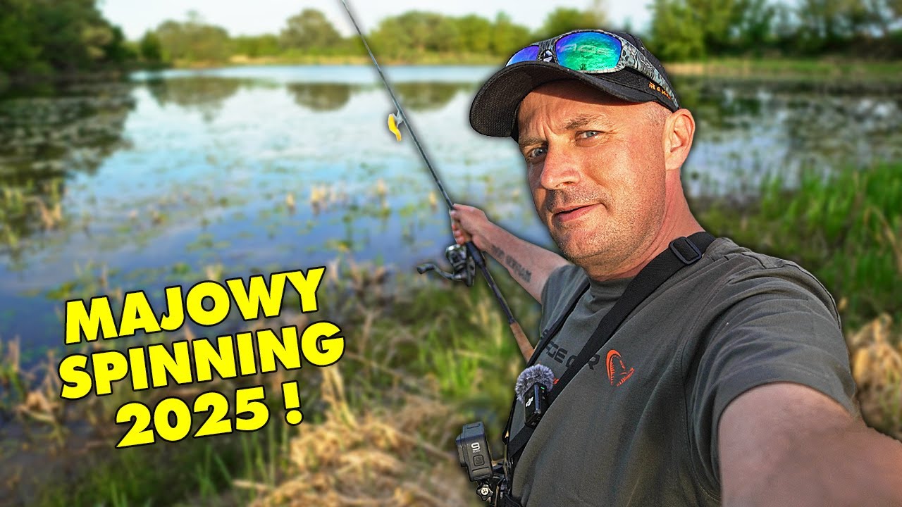 YouTube post by @Pawel_Kukla_Wedkarstwo for Deepersonar. Caption reads: PIKE on SPINNING from the shore in WILD WATER -....