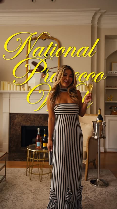 Instagram post by @sincerelykarin for Prosecco DOC. Caption reads: [...] there’s no wrong way to celebrate....