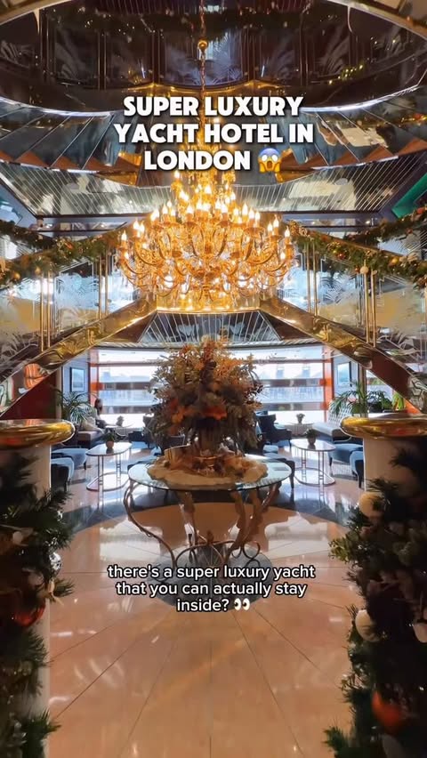Instagram post by @exploringlondon for Wowcher. Caption reads: ad Did you know about London’s super luxury yacht....