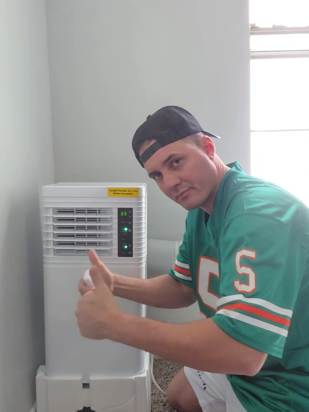 TikTok post by @ramonescobar1990 for Cowsar Appliance. Caption reads: @Cowsar Appliance COWSAR 8.000 BTU Portable Air....