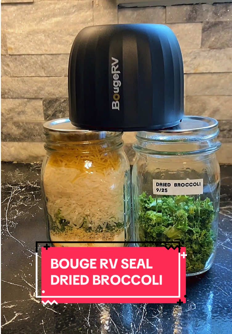 TikTok post by @madmealsinajar for BougeRV. Caption reads: [...] recipes, to my dried vegetables - this....