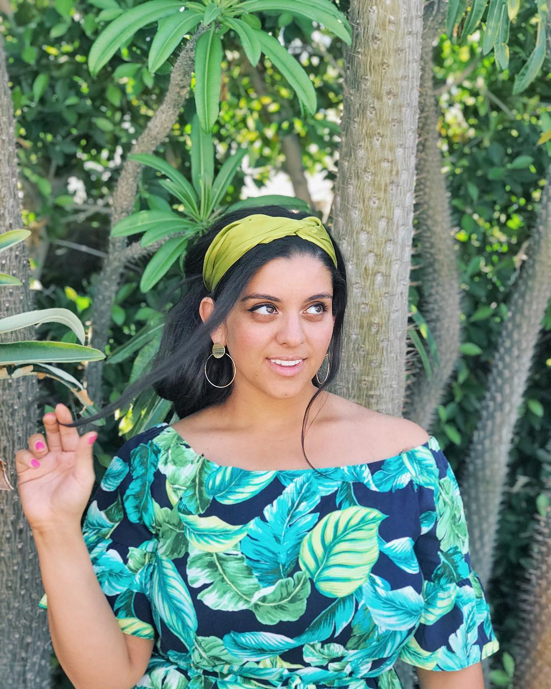 Instagram post by @minnellek for France Luxe. Caption reads: My kind of camouflage 🌴 ever since I can remember....