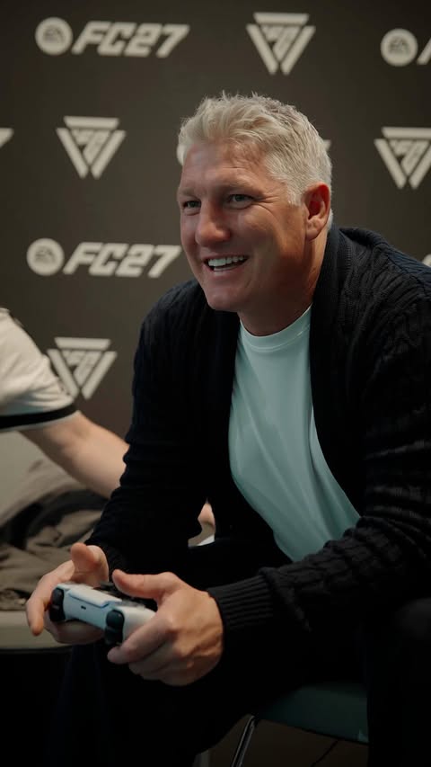 Instagram post by @bastianschweinsteiger for EA SPORTS FC. Caption reads: [...] of the partnership extension with....