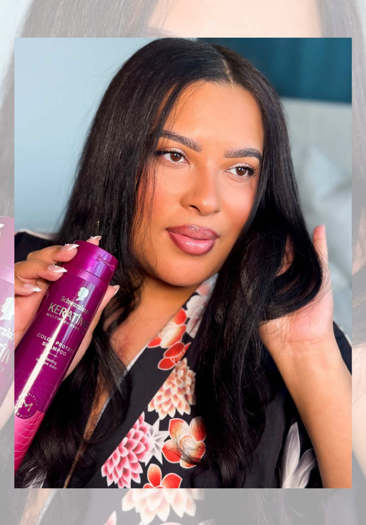 TikTok post by @rachelamyowens for Hair by Schwarzkopf USA. Caption reads: [...] and build bonds inside@Hair by Schwarzkopf....