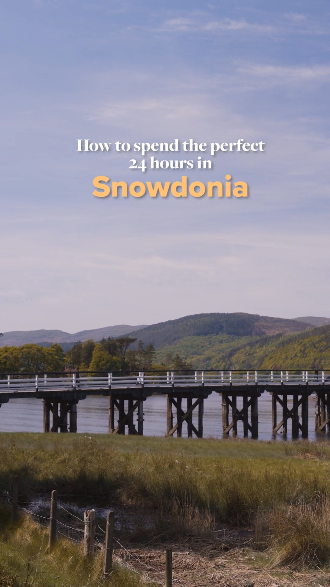 Instagram post by @artaghanbari for Condé Nast Traveller. Caption reads: This pocket of Wales is home to some of the most....