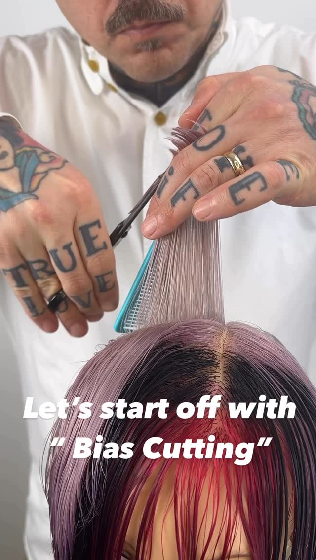 Instagram post by @sidsottungacademy for MODERN SALON. Caption reads: One of my favourite reels showing “ Bias” ....