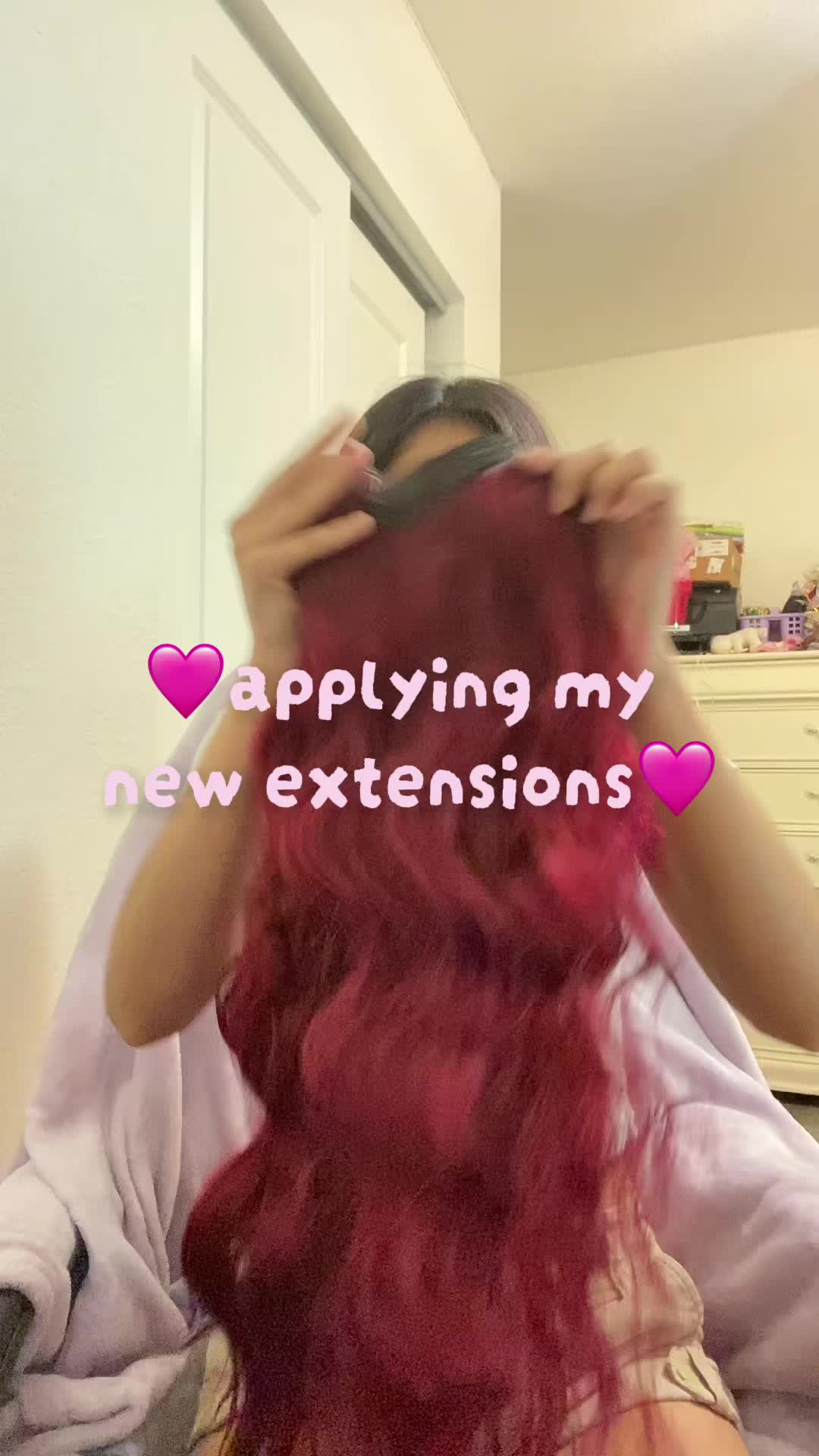 TikTok post by @brianayulexi for Kookastyle Hair Extensions. Caption reads: [...] #hairextensionsclipins @kookastyle hair....