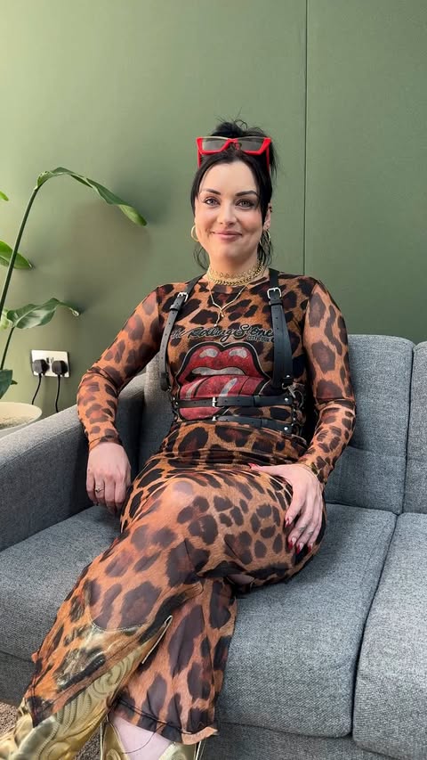 Instagram post by @shonabmx for Cosmopolitan. Caption reads: I'm A Celeb's @shonabmx stepped into our studio....