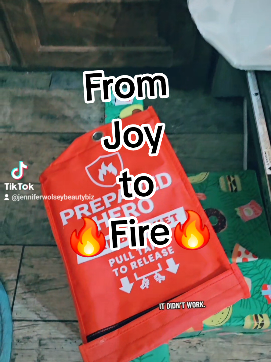 TikTok post by @jenniferwolseybeautybiz for Prepared Hero. Caption reads: [...] faded with a small oven fire and our....