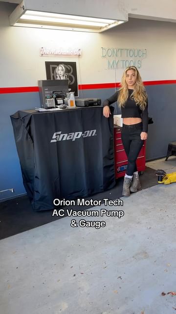 Instagram post by @daimee_xo for Orion Motor Tech. Caption reads: Go check out on Amazon Orion Motor Tech AC Vacuum....
