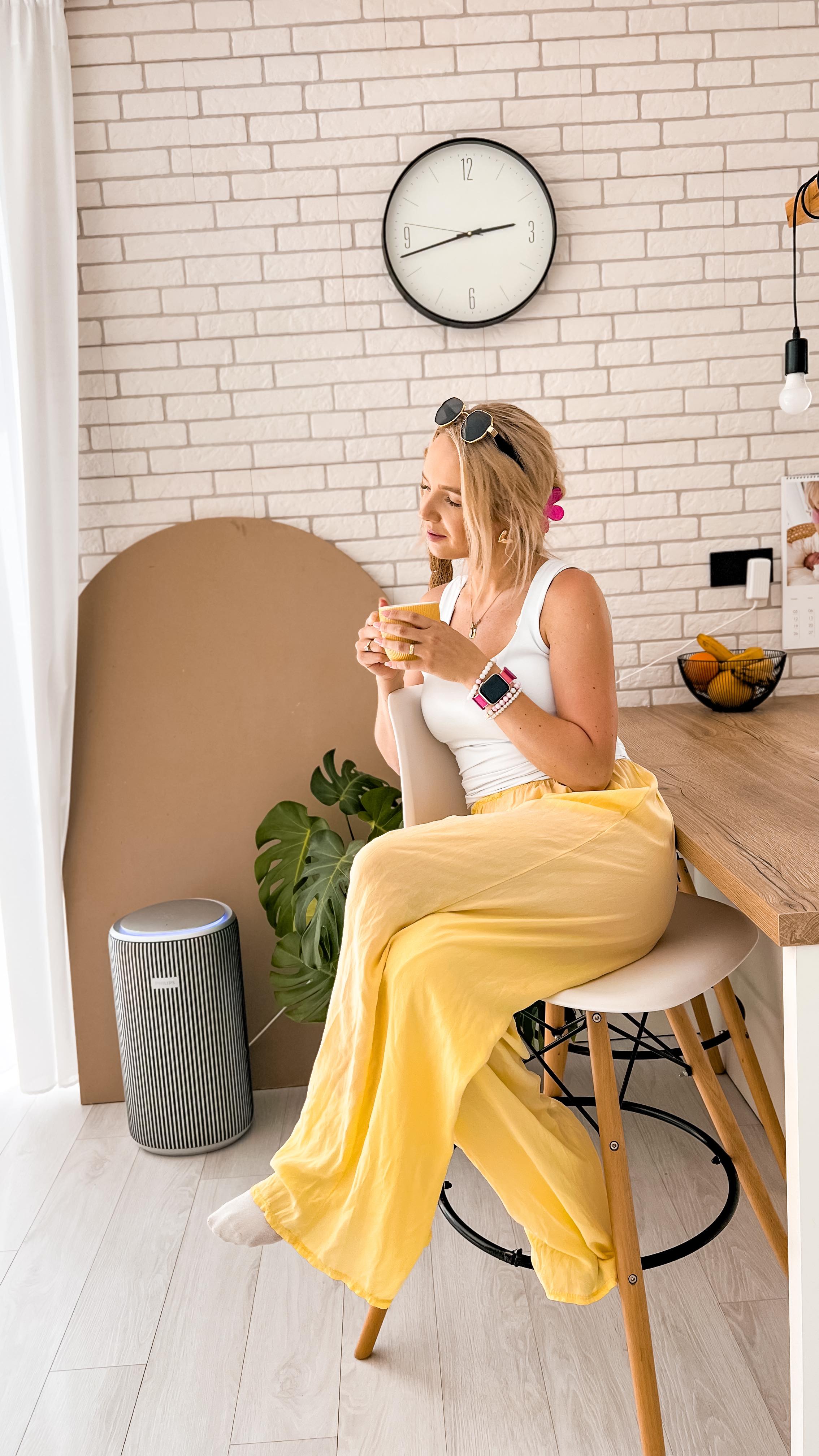 Instagram post by @baskaoparty for Philips Home Living SA. Caption reads: Doma trávime väčšinu času – a nikdy som si....
