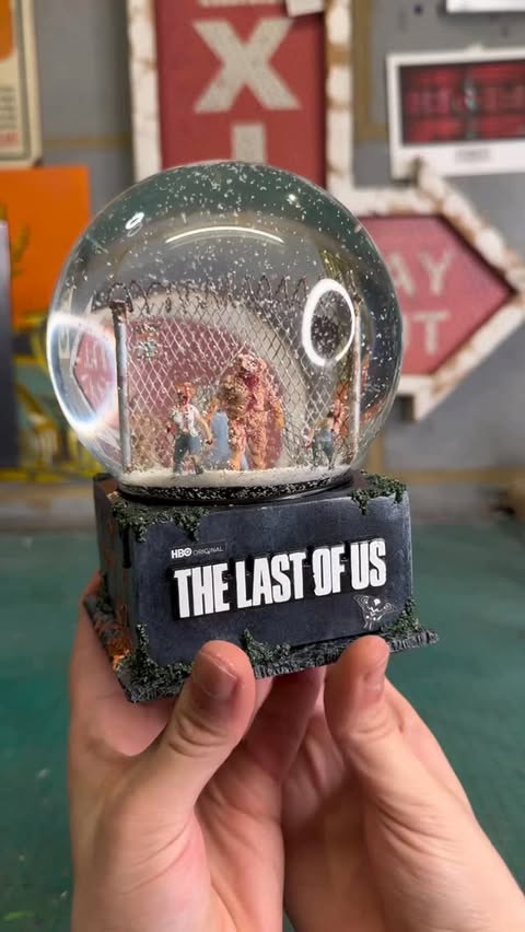 Instagram post by @miniaturemodelmaking for Max. Caption reads: Making a Miniature Last of Us Themed Snow Globe!!....