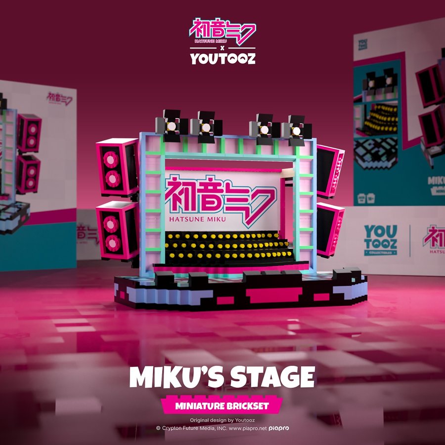 Instagram post by @cfm_mikustagram for Youtooz. Caption reads: have your own Miku concert at home! 🎶🎵

the....