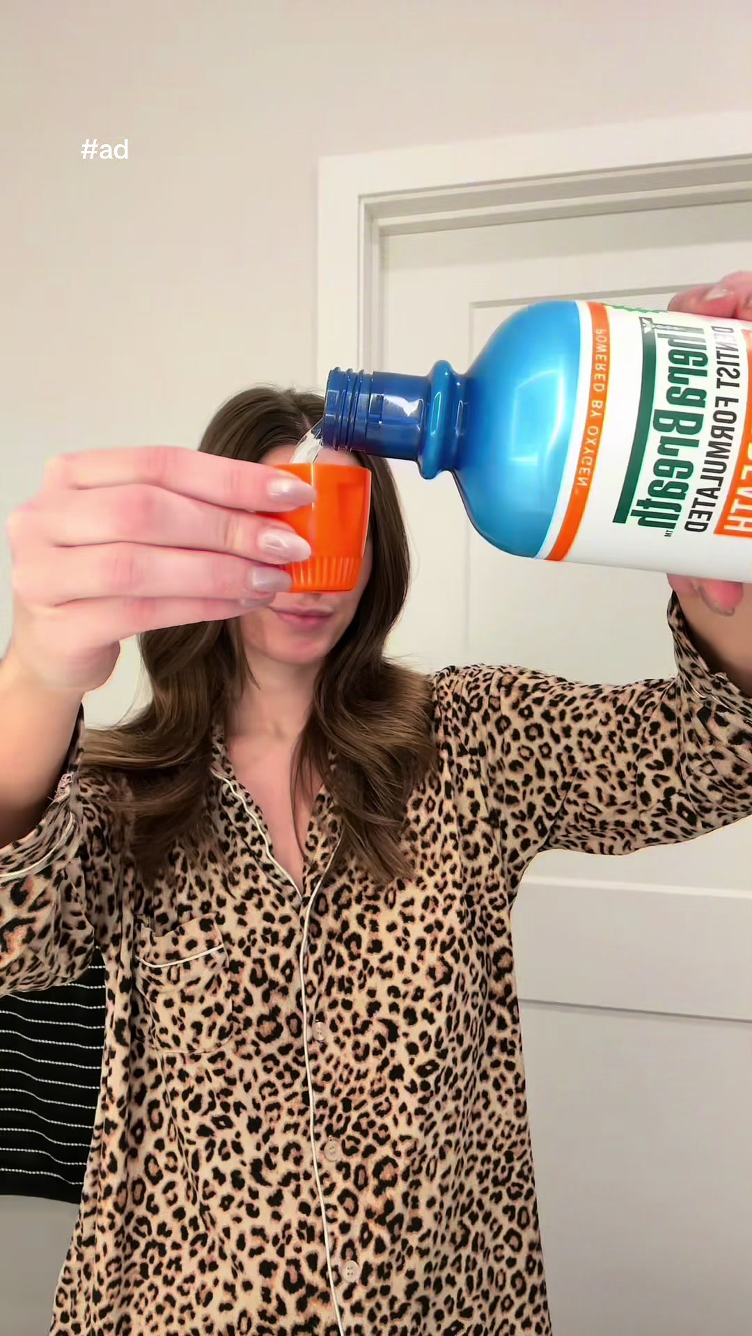 TikTok post by @emily_stonee for TheraBreath. Caption reads: [...] my favorite mouthwash from @TheraBreath US....