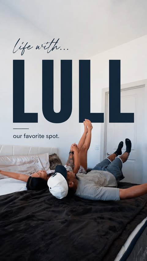 Instagram post by @kenw for Lull. Caption reads: [...] different lately 😮‍💨🛏️ Our @lullbed....