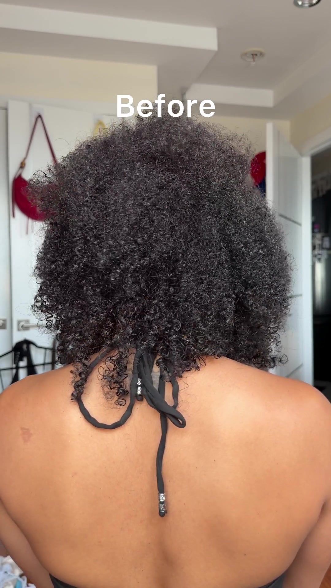 TikTok post by @palomahendersonn for KISS Colors & Care. Caption reads: @colorsandcare products make hair refresh days so....