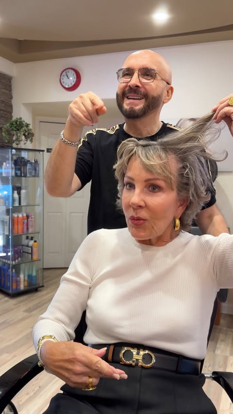 Instagram post by @jackmartincolorist for SalonCentric. Caption reads: [...] San Francisco for her silver....