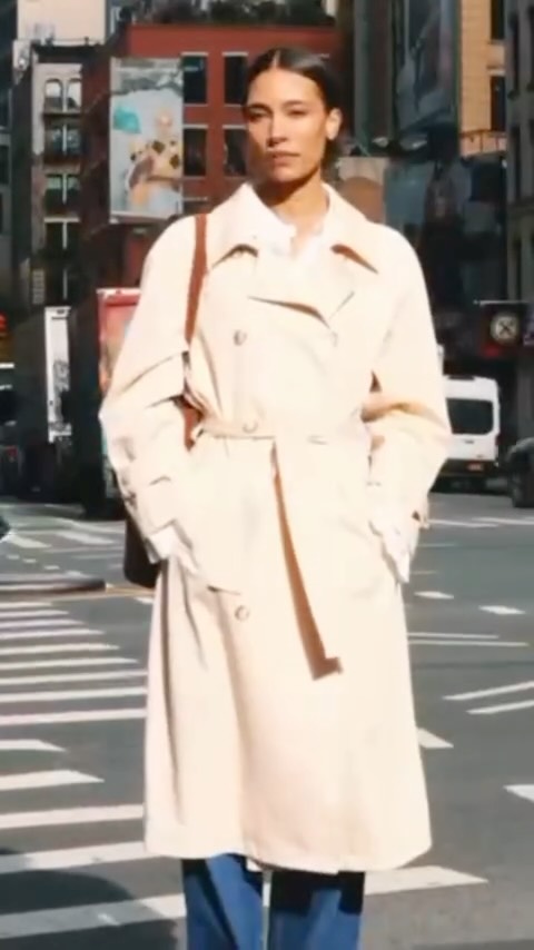 Instagram post by @tylynn for Sezane. Caption reads: [...] only to New York women, and this newest....