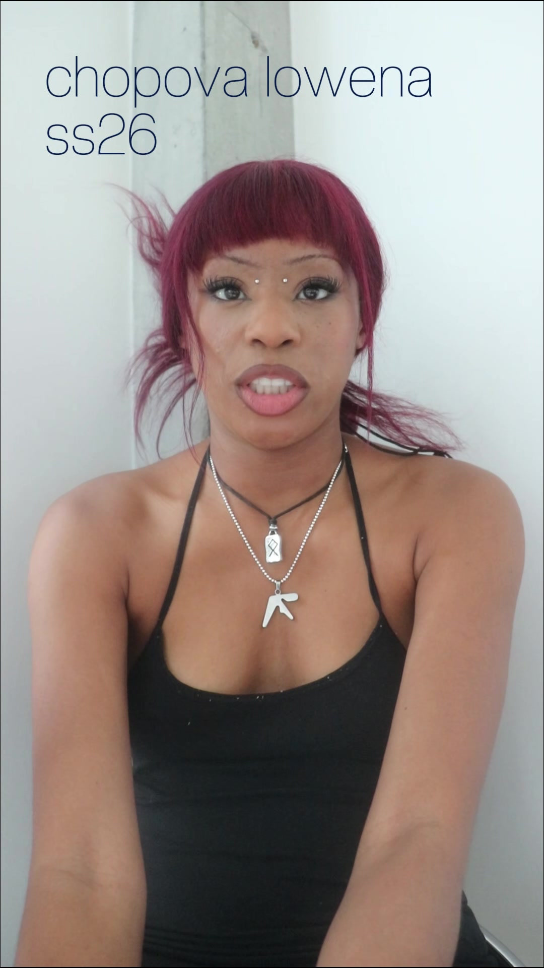 TikTok post by @thatadult for London Fashion Week. Caption reads: chopova lowena ss26 LFW thoughts - what’d you guys....