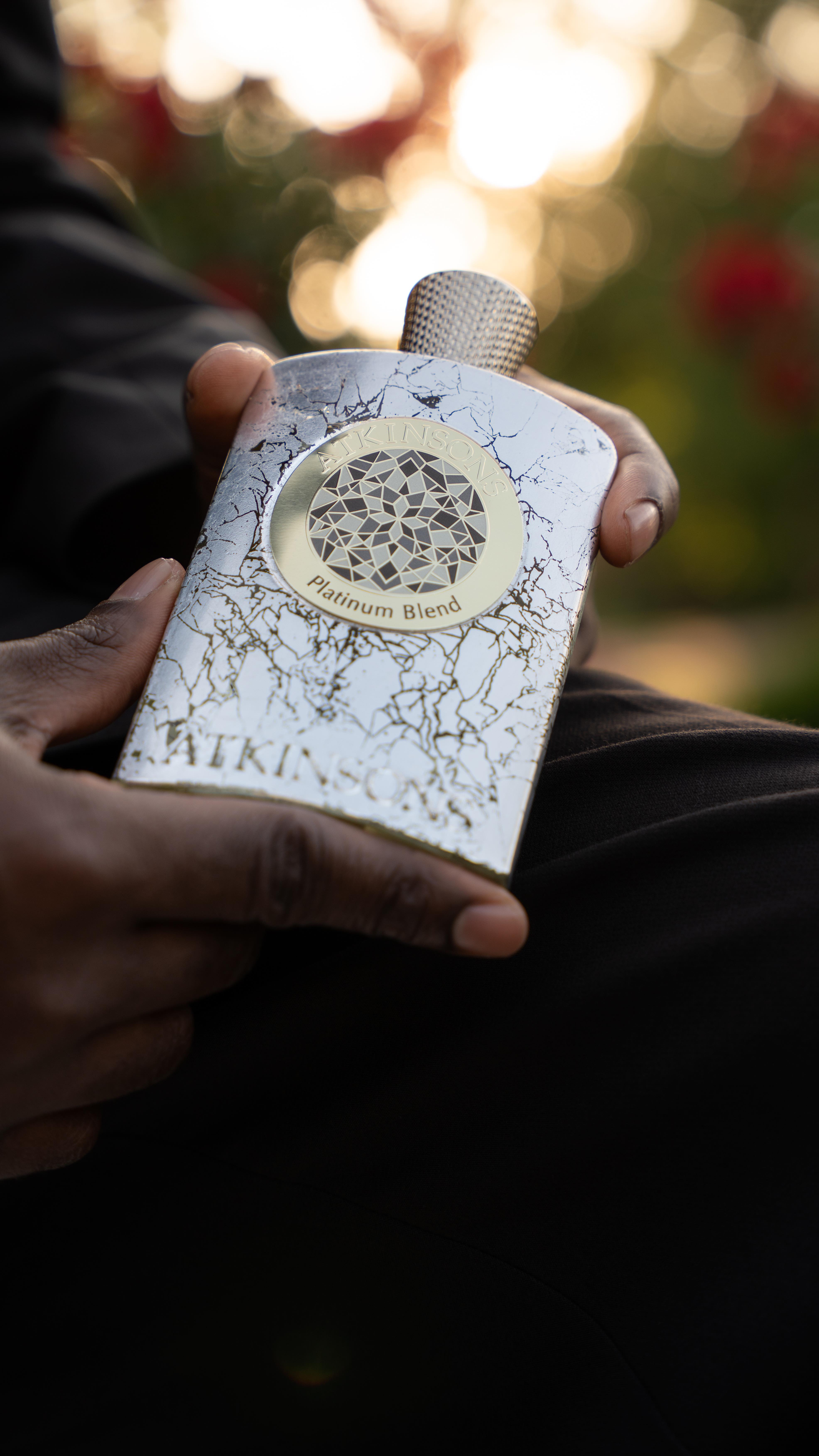 Instagram post by @itsmeyvanaudrey for Douglas. Caption reads: A legacy reborn in scent.
Atkinsons Platinum Blend....