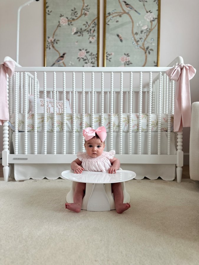 Instagram post by @mckenzilanejones for Upseat. Caption reads: We’ve been loving our @theupseat! 💗 Designed by....