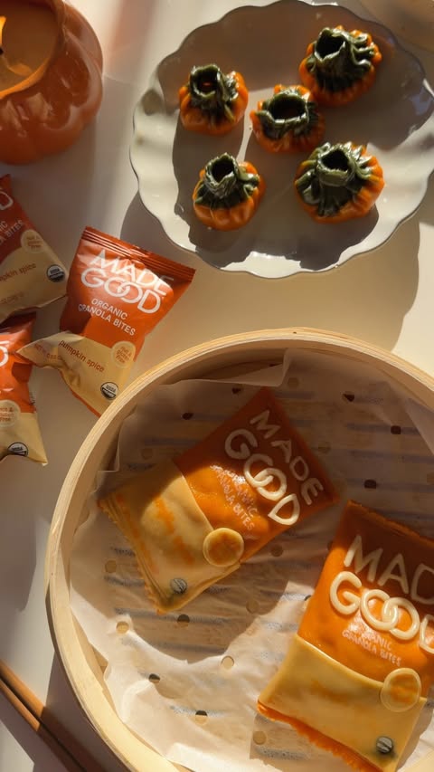 Instagram post by @thelabellalife for MadeGood. Caption reads: Fall in a bite, thanks to these @madegoodfoods....