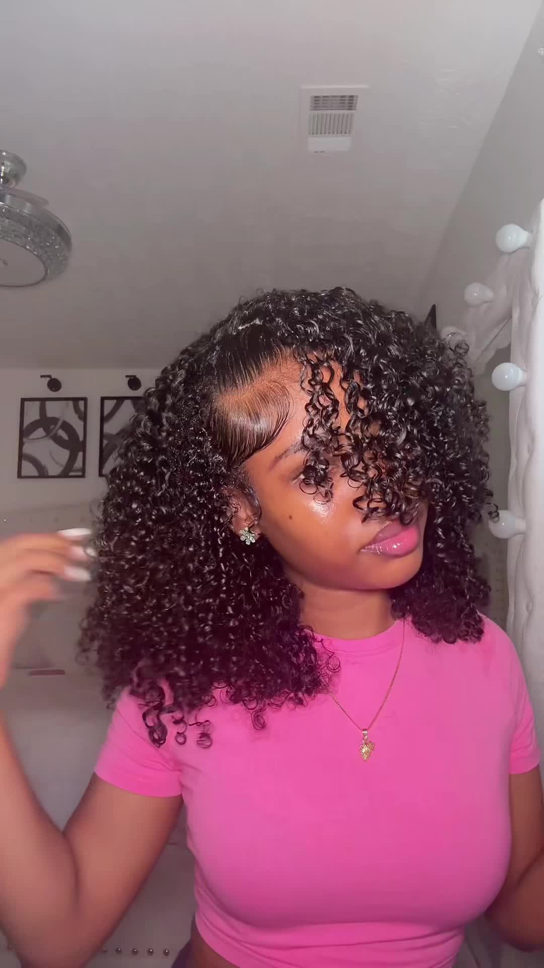 TikTok post by @shaniakamoy for ISEE HAIR. Caption reads: @ISEEHAIR I’m convinced this is my hair 😭🥴....