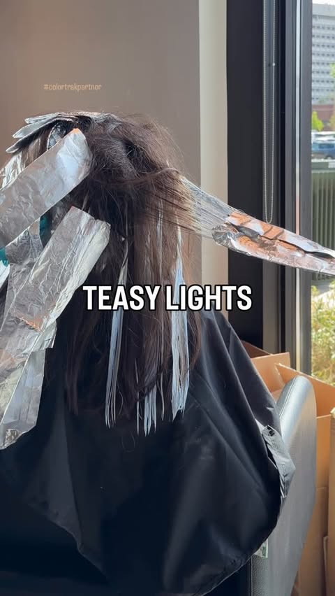 Instagram post by @adina_pignatare for COLORTRAK. Caption reads: TEASY LIGHTS ‼️ Let’s talkkkk about it....