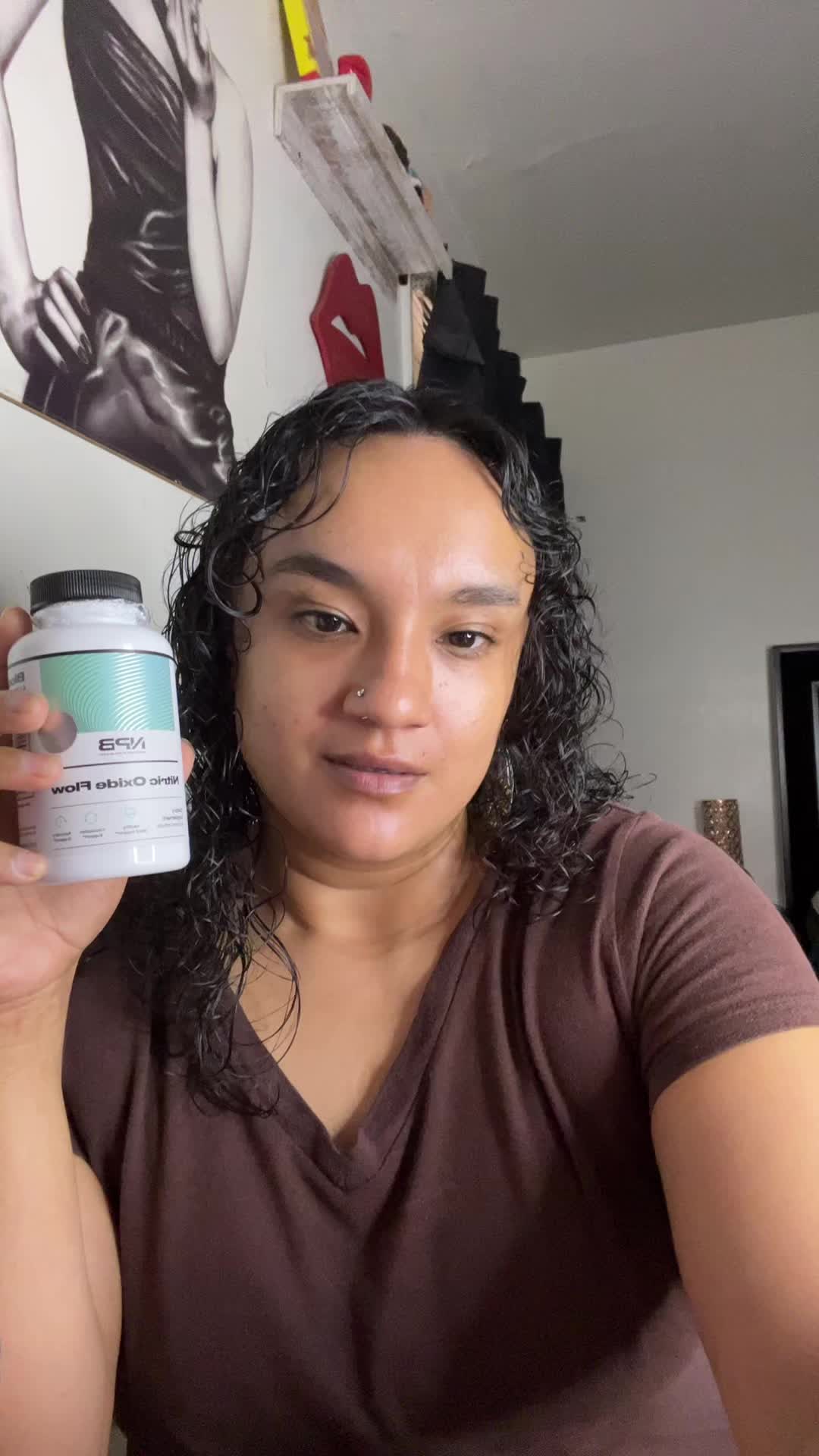 TikTok post by @3lianananiss for Nature's Pure Blend. Caption reads: #nitricoxideflow #healthyheartsupport....