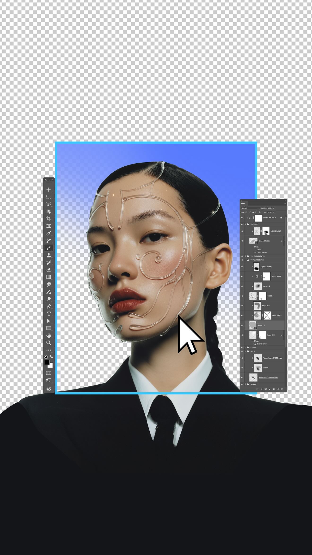 Instagram post by @magdiellop for Adobe Photoshop. Caption reads: Here’s a quick Photoshop workflow to turn a simple....
