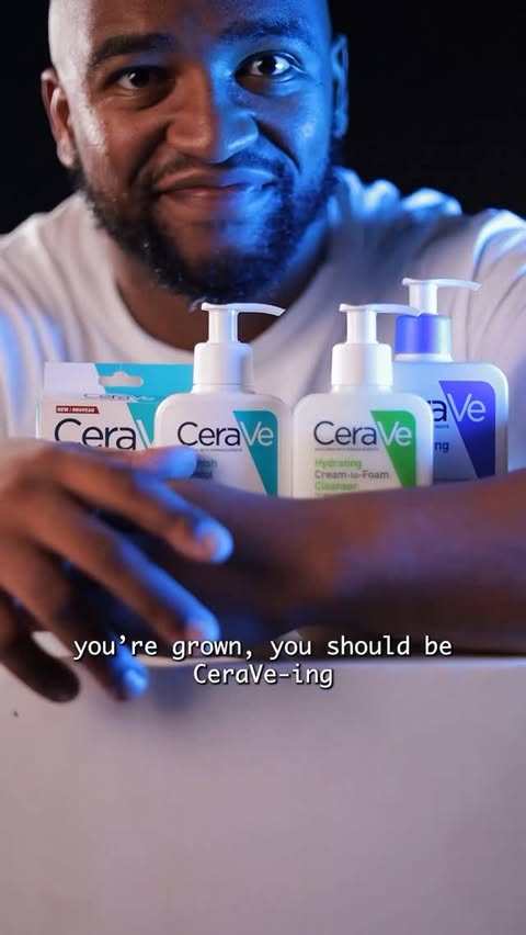 Instagram post by @okay_wasabi for CeraVe. Caption reads: [...] start having healthy skin, start using....