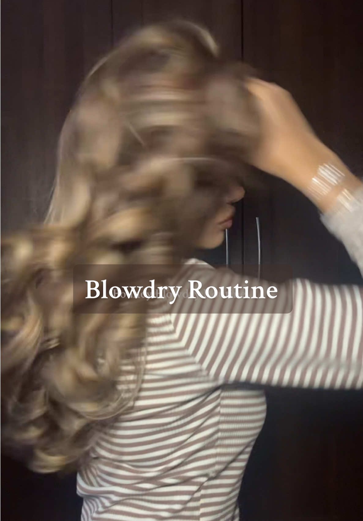 TikTok post by @zarasanah for Color Wow Hair. Caption reads: Bouncy Blowdry routine ft new products! 🤍 ....