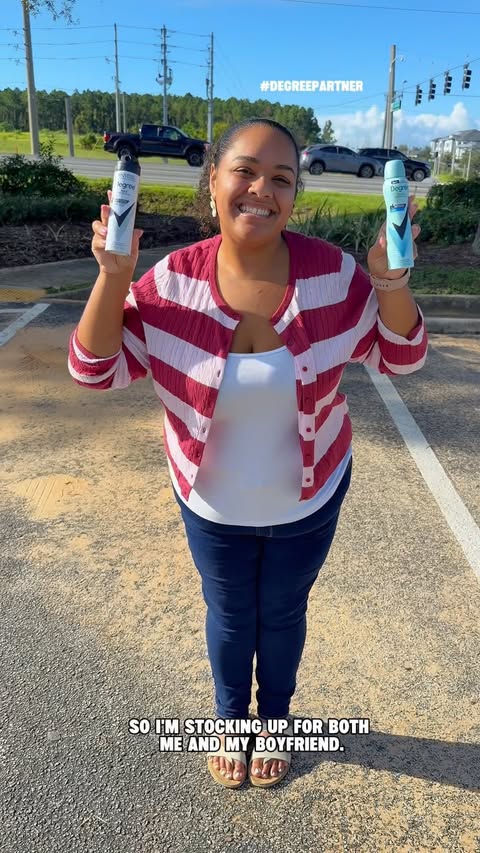 Instagram post by @couponingwithlexa for Degree. Caption reads: Stocking up on @degree for me & my boyfriend! 🛒✨....