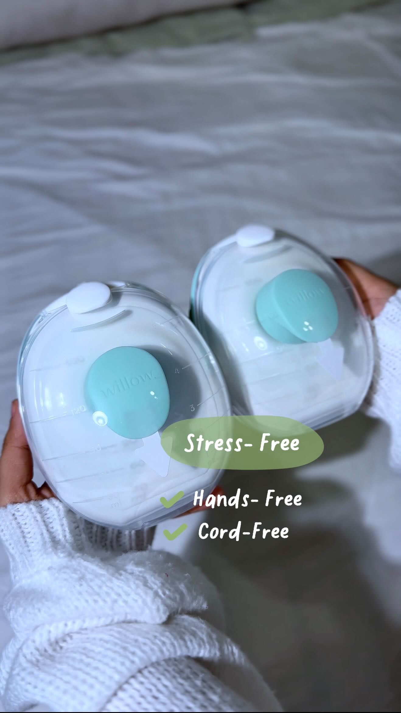 Instagram post by @serene.shares for willowpump. Caption reads: Pumping just got so much easier 🙌 The @willowpump....