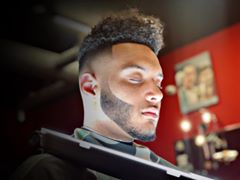 Instagram post by @crispy_jeannie for Barbershopconnect. Caption reads: JUST A GOAL ! ( 🔌🧨 ) ,, let me try !....