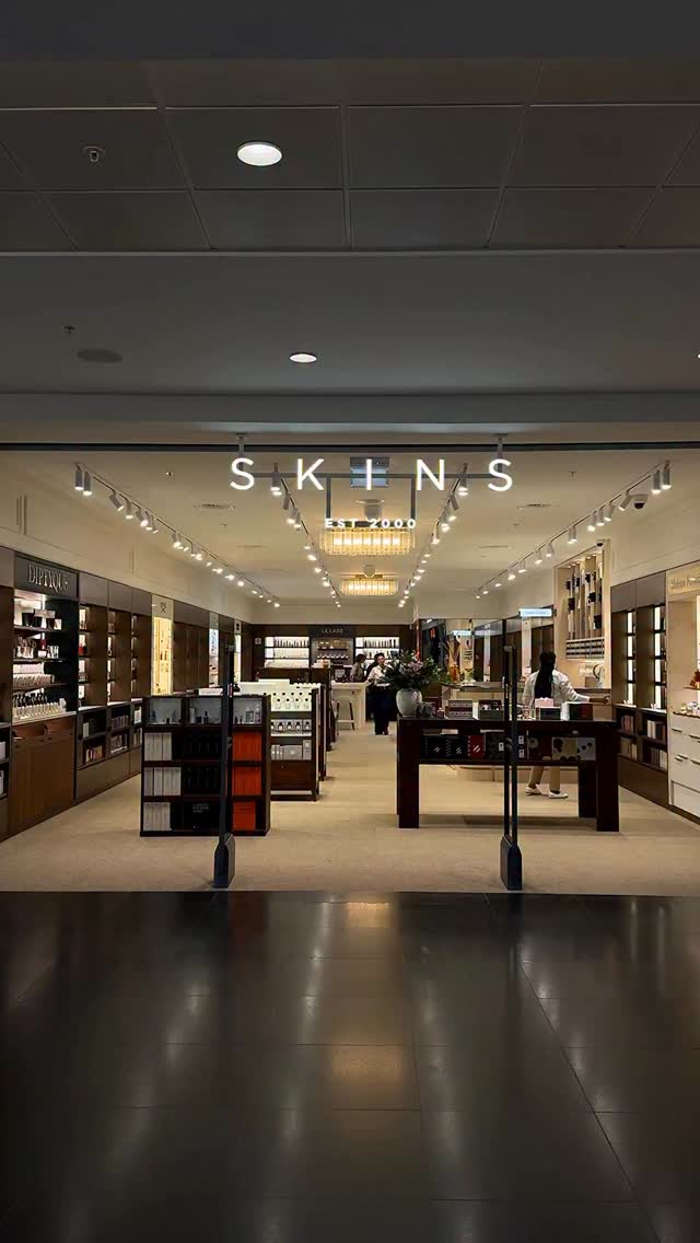 Instagram post by @mikynate for Aesop. Caption reads: Publicité | Shop with me at the @skinsofficial....