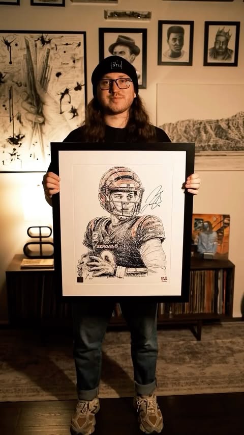 Instagram post by @jaycehallart for Fanatics. Caption reads: [...] announce my second collaboration with....