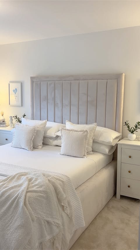 Instagram post by @newhome_no.74 for Hampton and Astley. Caption reads: [...] when it’s hotel quality ✨....