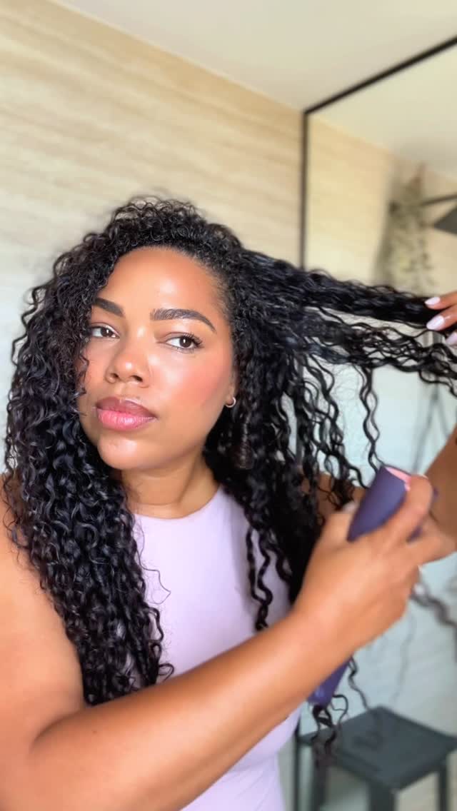 Instagram post by an influencer for Dyson Beauty. Caption reads: [...] I’ve been reaching for the @DysonBeauty....